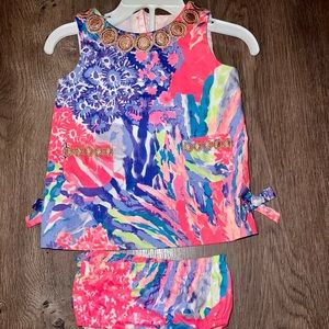 Gorgeous Lilly Pulitzer shift dress w matching bottoms